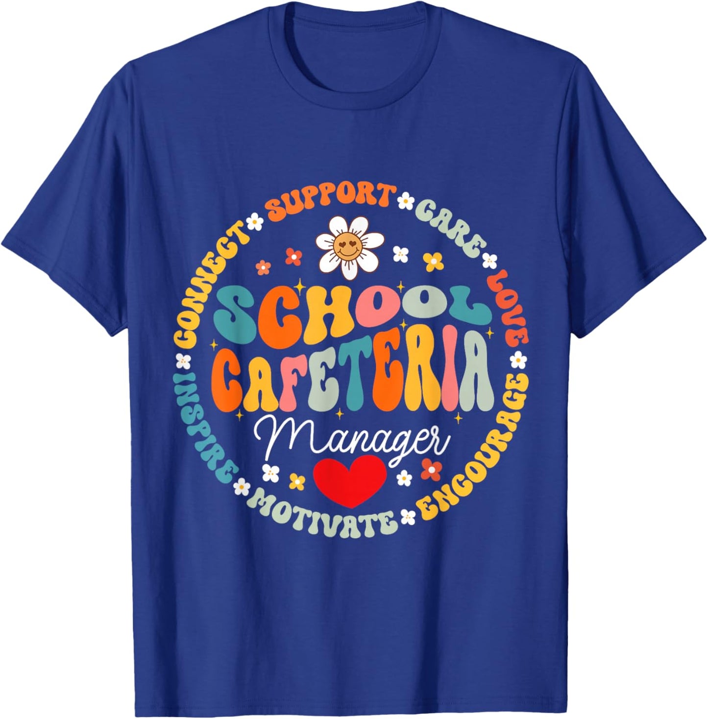 School Cafeteria Manager Food Services Crew Helper Squad T-Shirt - T-Shirt | Royal