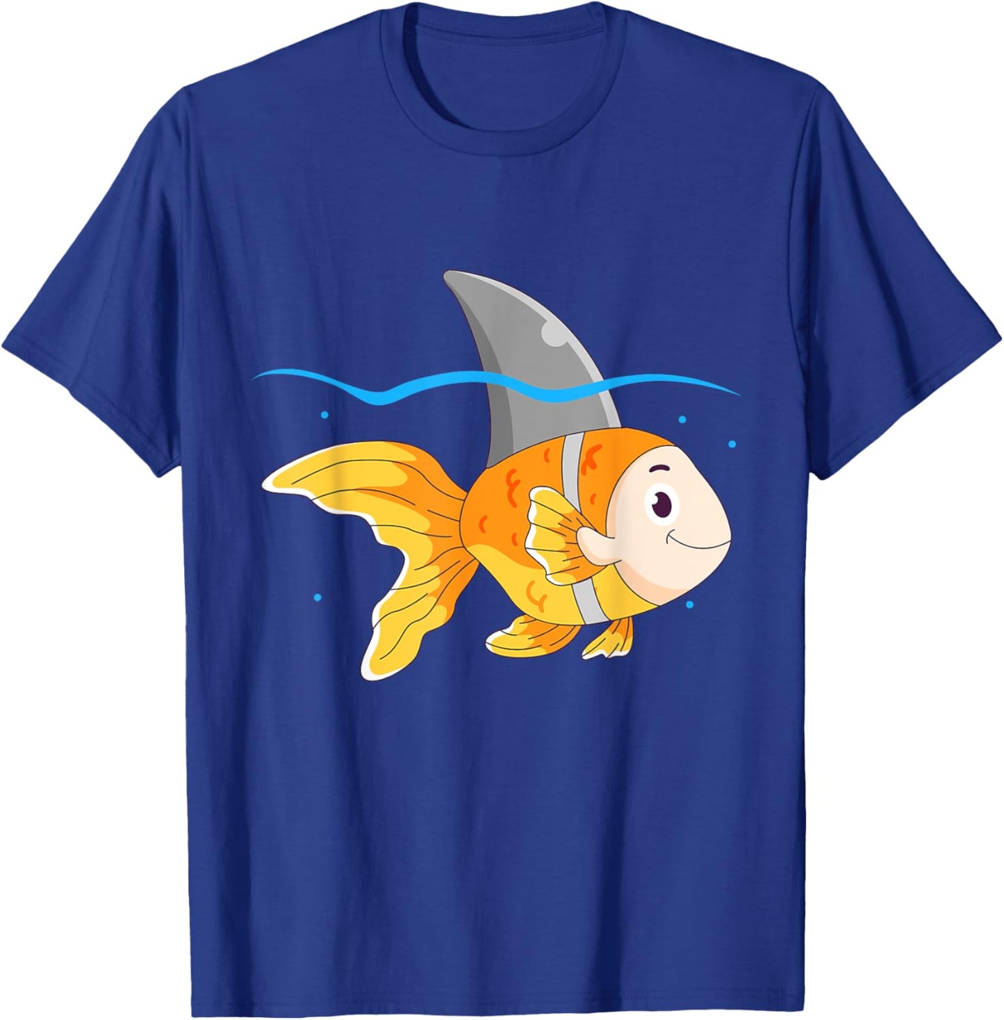 Goldfish With A Shark Fin Funny Goldfish Lover T-Shirt - T-Shirt | Royal