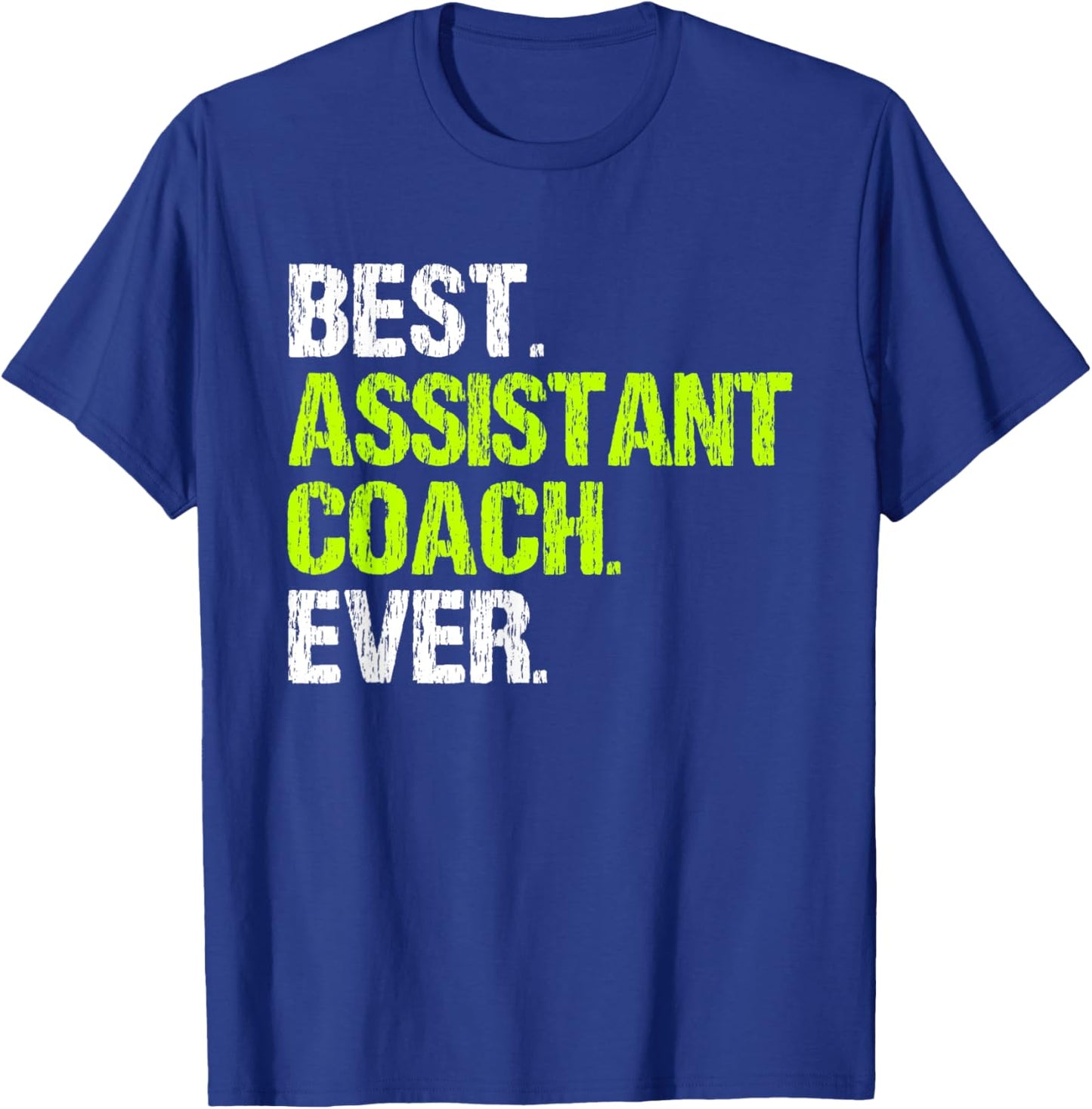 Best Assistant Coach Ever Funny Coaching T-Shirt - T-Shirt | Royal