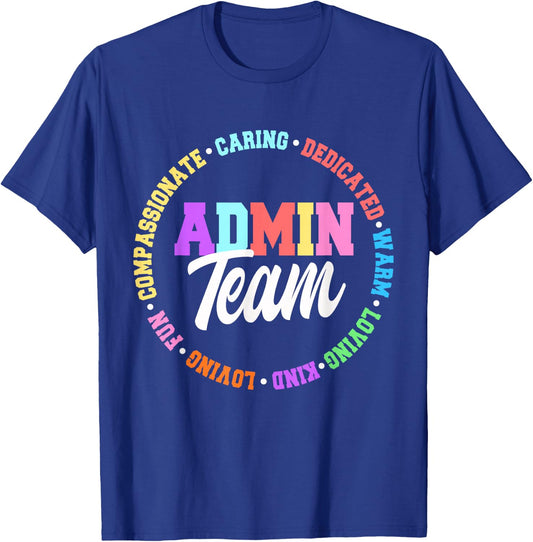 Office Team Staff Admin Squad Apparel -Adults Black 3XL T-Shirt - T-Shirt | Royal