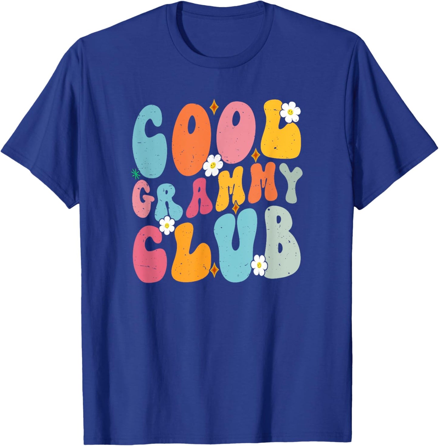 Cool Grammy Club Mother's Day Groovy Retro Best Mom Ever T-Shirt - T-Shirt | Royal