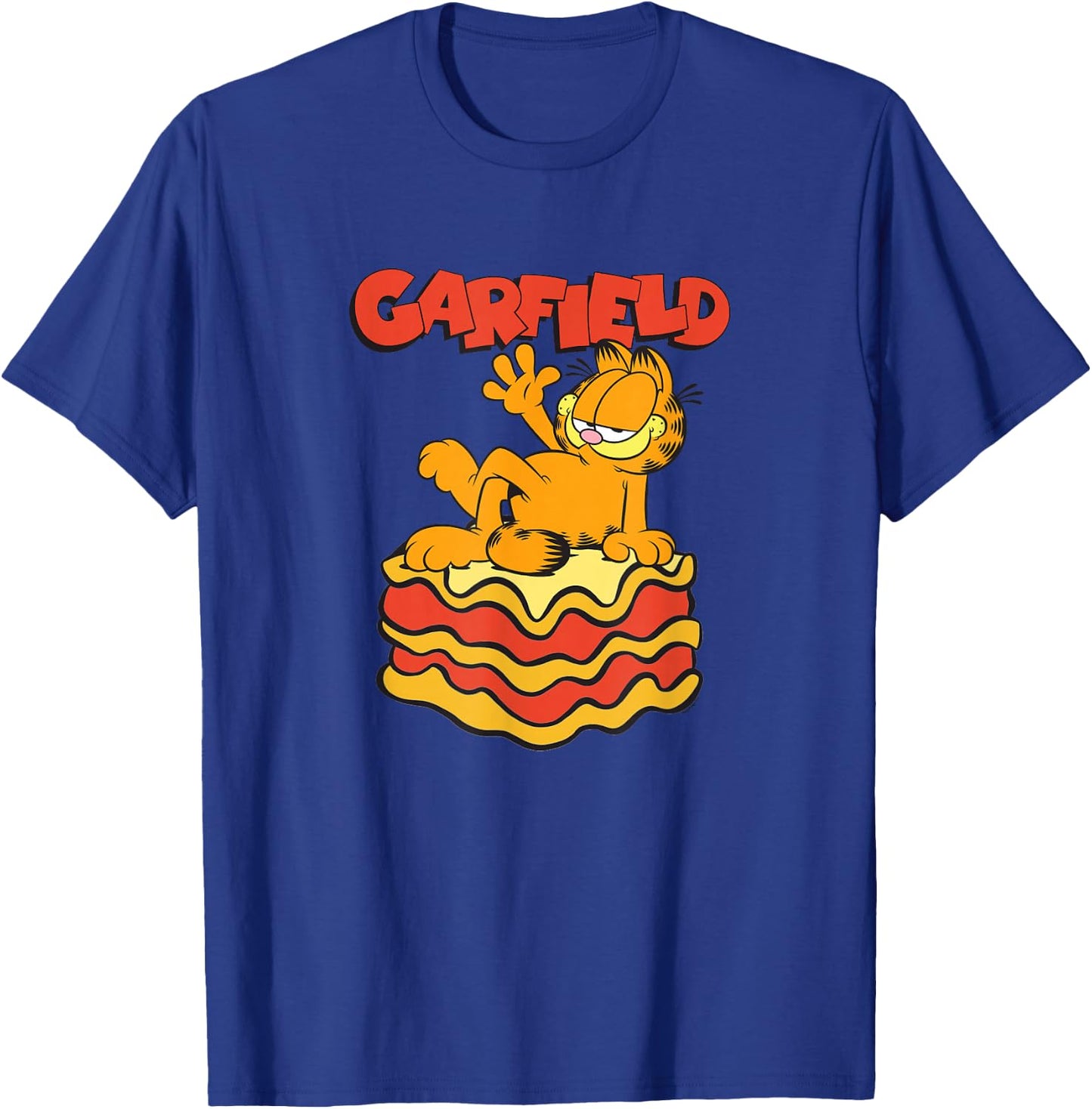 Garfield Lasagna Slice Garfield Pose T-Shirt - T-Shirt | Royal