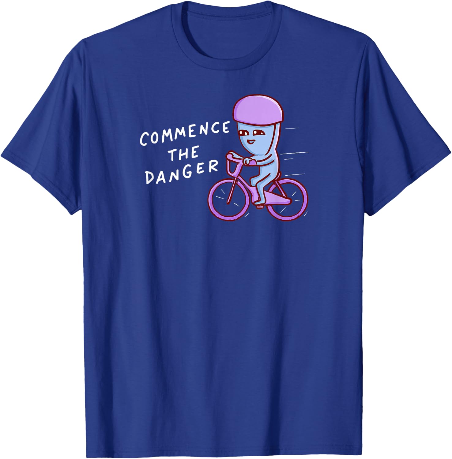 Threadless Nathan W. Pyle Commence The Danger Graphic T-Shirt - T-Shirt | Royal