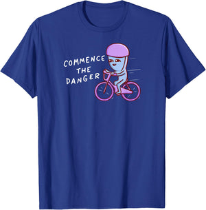 Threadless Nathan W. Pyle Commence The Danger Graphic T-Shirt - T-Shirt | Royal