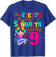 Let's Fiesta this Senorita is turning 9 Mexican Birthday T-Shirt - T-Shirt | Royal