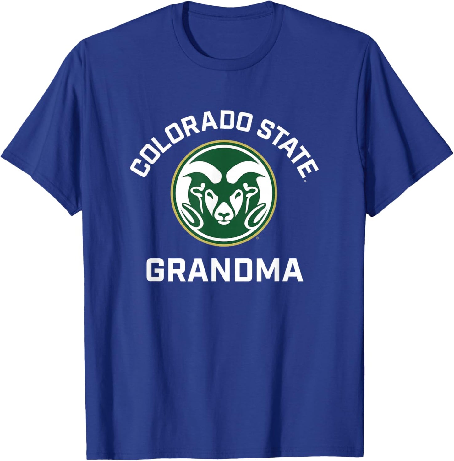 Colorado State University Rams Arched Grandma T-Shirt - T-Shirt | Royal