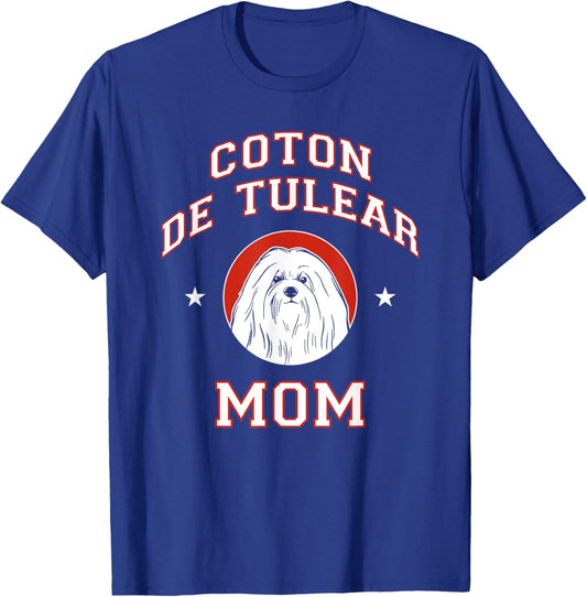 Coton de Tulear Mom Dog Mother Men Women Girls Kids T-Shirt - T-Shirt | Royal