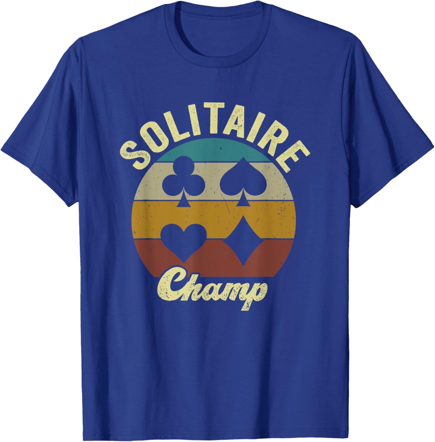 Solitaire Champ Solitaire Lover Funny Solitaire Card Game T-Shirt - T-Shirt | Royal