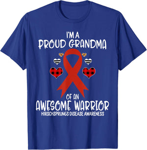 Hirschsprungs Disease Awareness I'm Proud Grandma of Awesome T-Shirt - T-Shirt | Royal