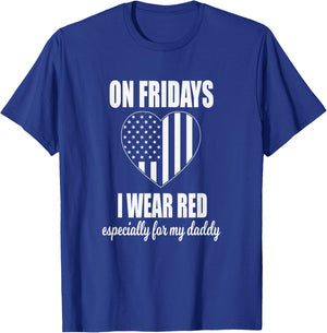Deployed Daddy - Red Friday Military Kids T-Shirt - T-Shirt | Royal