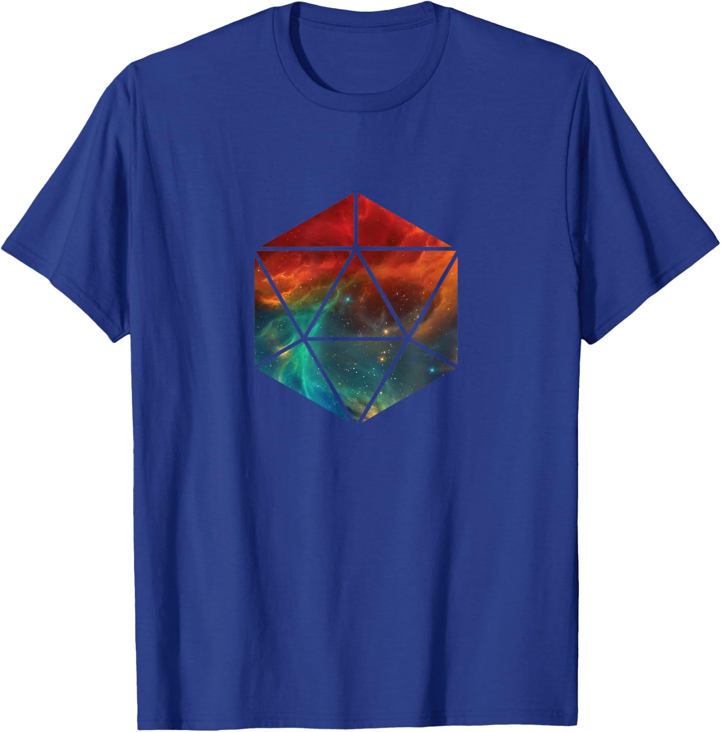 20 Sided Polygon Icosahedron Sacred Geometry T Shirt T-Shirt - T-Shirt | Royal