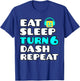 Eat Sleep Turn 6 Dash Repeat Video Game Geometry 6 Birthday T-Shirt - T-Shirt | Royal