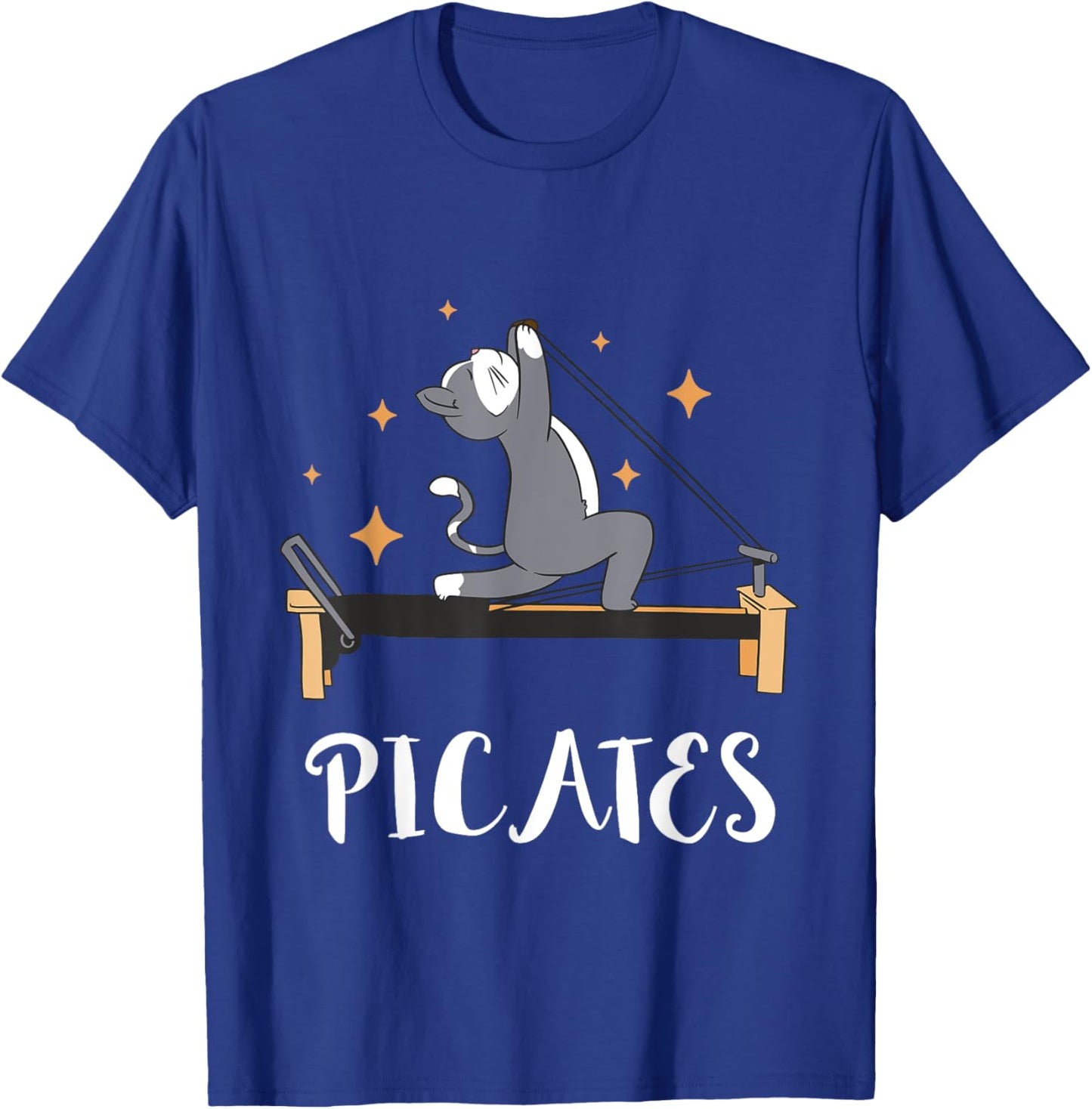 Cat Pilates Workout Pilates Fitness Instructor Pilates T-Shirt - T-Shirt | Royal