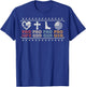 Pro Life Pro God Pro Gun Pro USA Conservative Patriot T-Shirt - T-Shirt | Royal