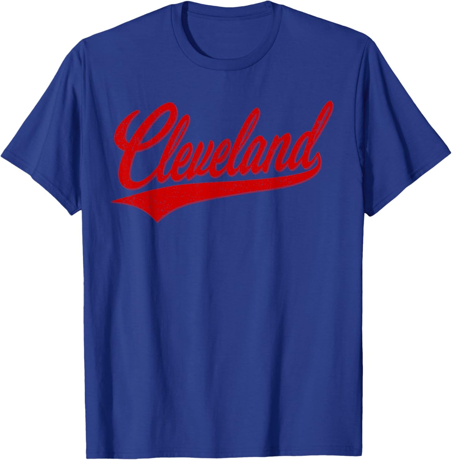 Cleveland Ohio Varsity Script Retro Vintage Sports Style T-Shirt - T-Shirt | Royal
