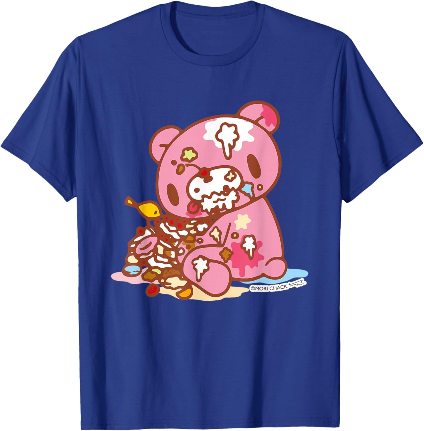 Gloomy Bear The Naughty Grizzly Junk Food Feast Anime T-Shirt - T-Shirt | Royal
