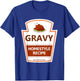 Lazy Costume Thanksgiving Gravy Jar T-Shirt - T-Shirt | Royal