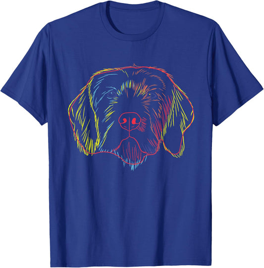 Colourful Dog Pudelpointer Men Women Girls Kids T-Shirt - T-Shirt | Royal