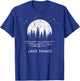 Lake Tahoe California/Nevada Mountain Resort Moon Trees Gift T-Shirt - T-Shirt | Royal