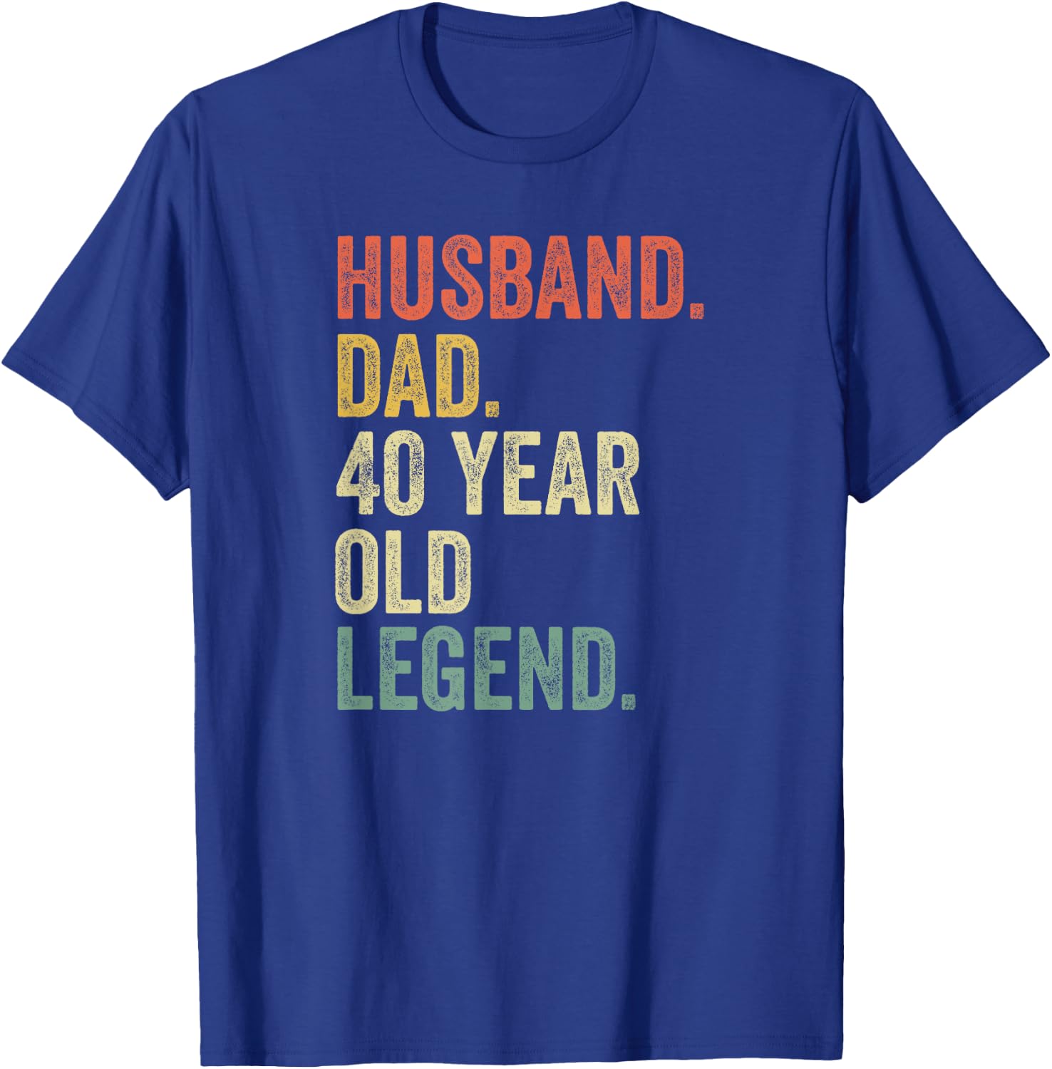 Funny 40th Birthday Gifts Vintage Dad 1980 T-Shirt - T-Shirt | Royal