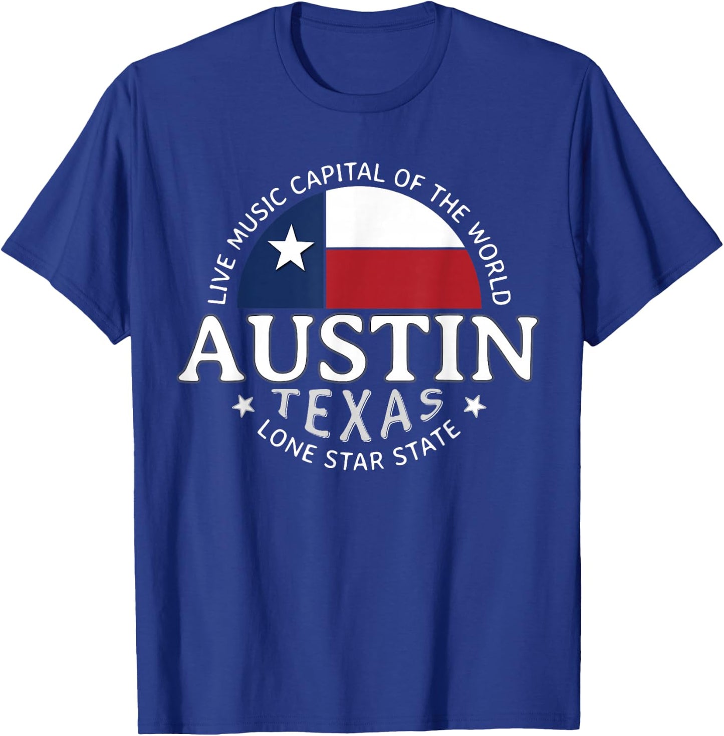 Austin Texas The Live Music Capital of the World Souvenir T-Shirt - T-Shirt | Royal