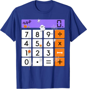 Calculator Halloween Costume Math Geek Mathematics Teacher T-Shirt - T-Shirt | Royal