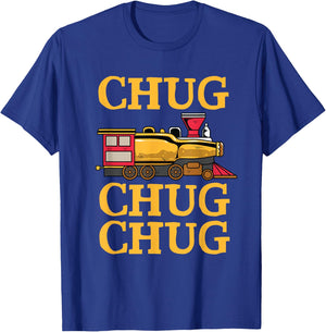 Train - Chug Beer Bottle - Depot Bar T-Shirt - T-Shirt | Royal