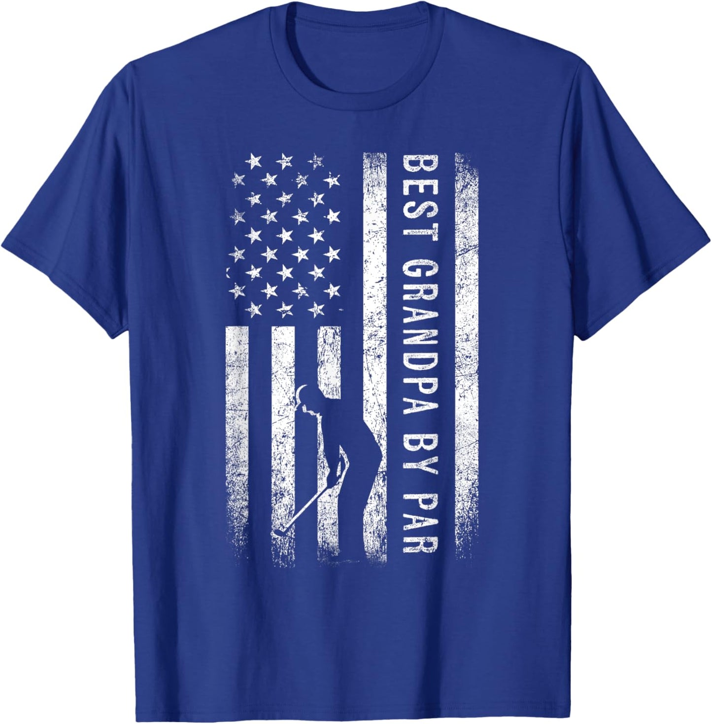 Best Grandpa By Par Golfing Gifts Grandpa Father's Day Golf T-Shirt - T-Shirt | Royal