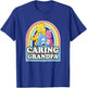 Care Bears Caring Grandpa Retro Rainbow Grumpy Group Shot T-Shirt - T-Shirt | Royal