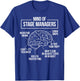 Funny Stage Manager T-Shirt - T-Shirt | Royal
