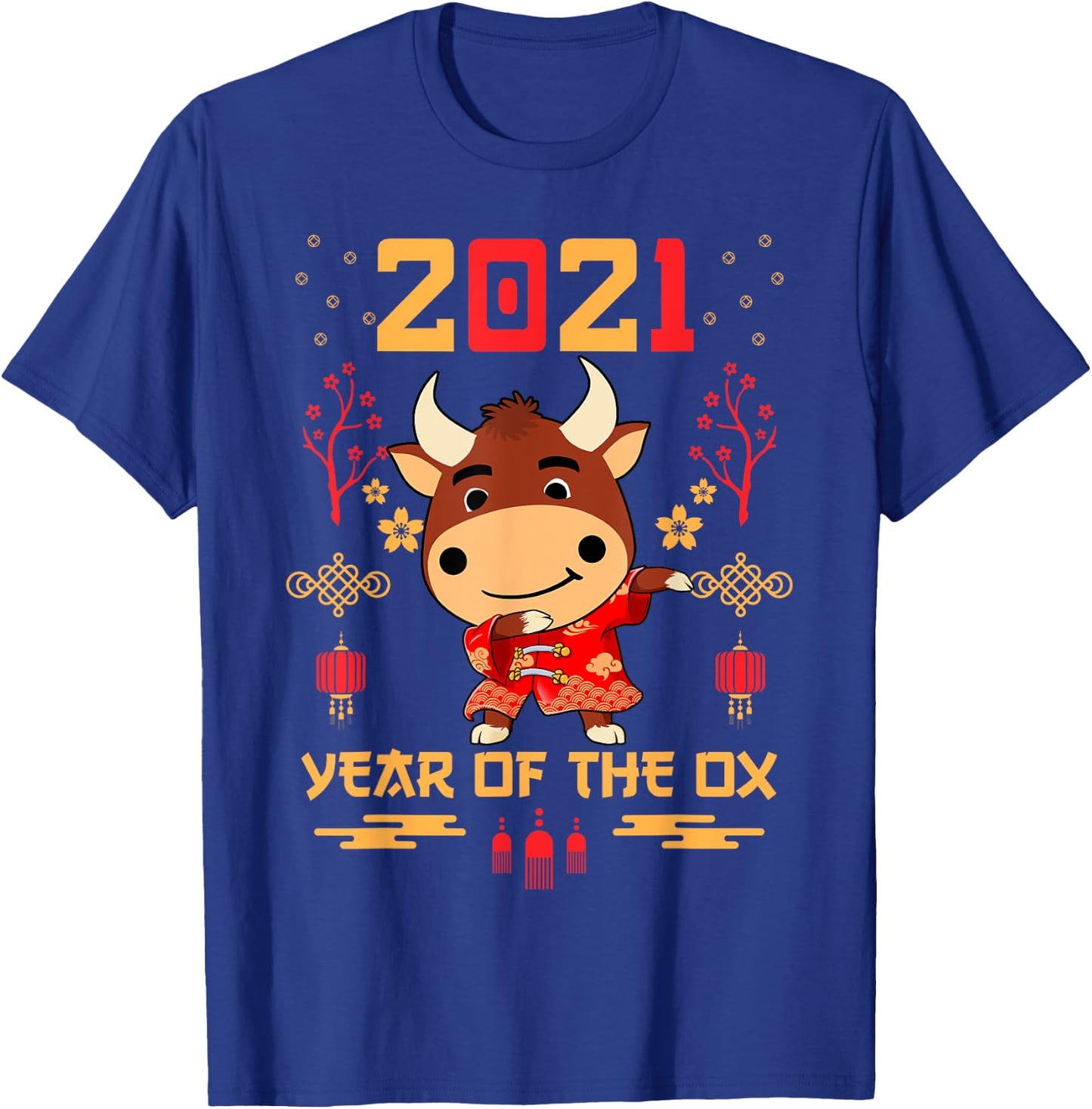 Chinese New Year 2021 Clothes Boy Girl Outfit Year Of The Ox T-Shirt - T-Shirt | Royal