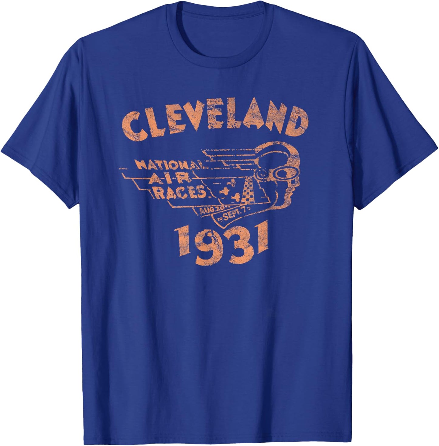 Cleveland National Air Race 1931 Air Racing Series Vintage T-Shirt - T-Shirt | Royal