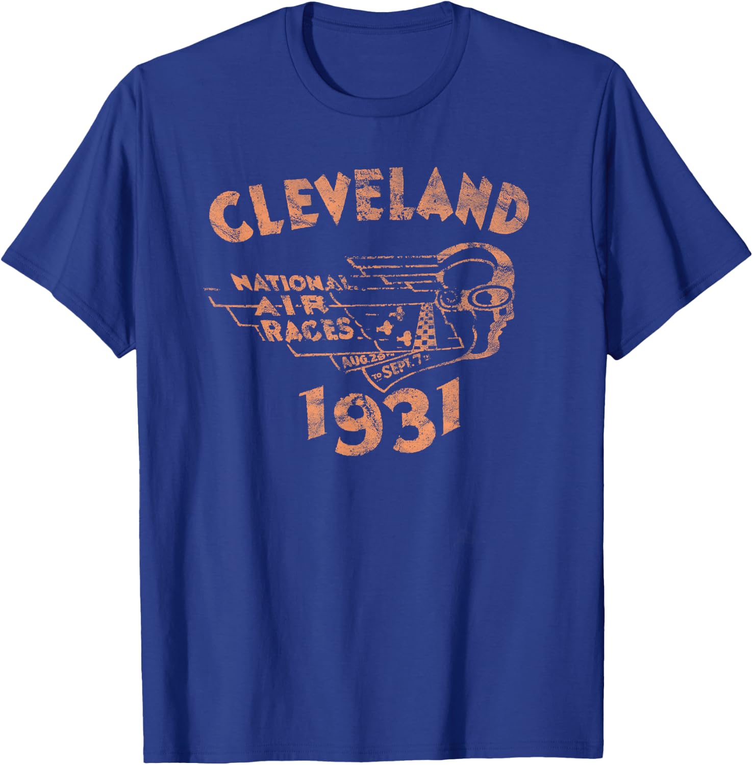 Cleveland National Air Race 1931 Air Racing Series Vintage T-Shirt - T-Shirt | Royal