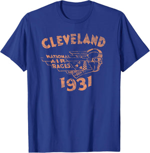 Cleveland National Air Race 1931 Air Racing Series Vintage T-Shirt - T-Shirt | Royal