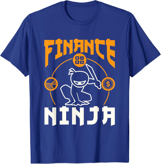 Finance Ninja Manager Director CFO Accountant Accounting T-Shirt - T-Shirt | Royal