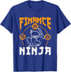 Finance Ninja Manager Director CFO Accountant Accounting T-Shirt - T-Shirt | Royal
