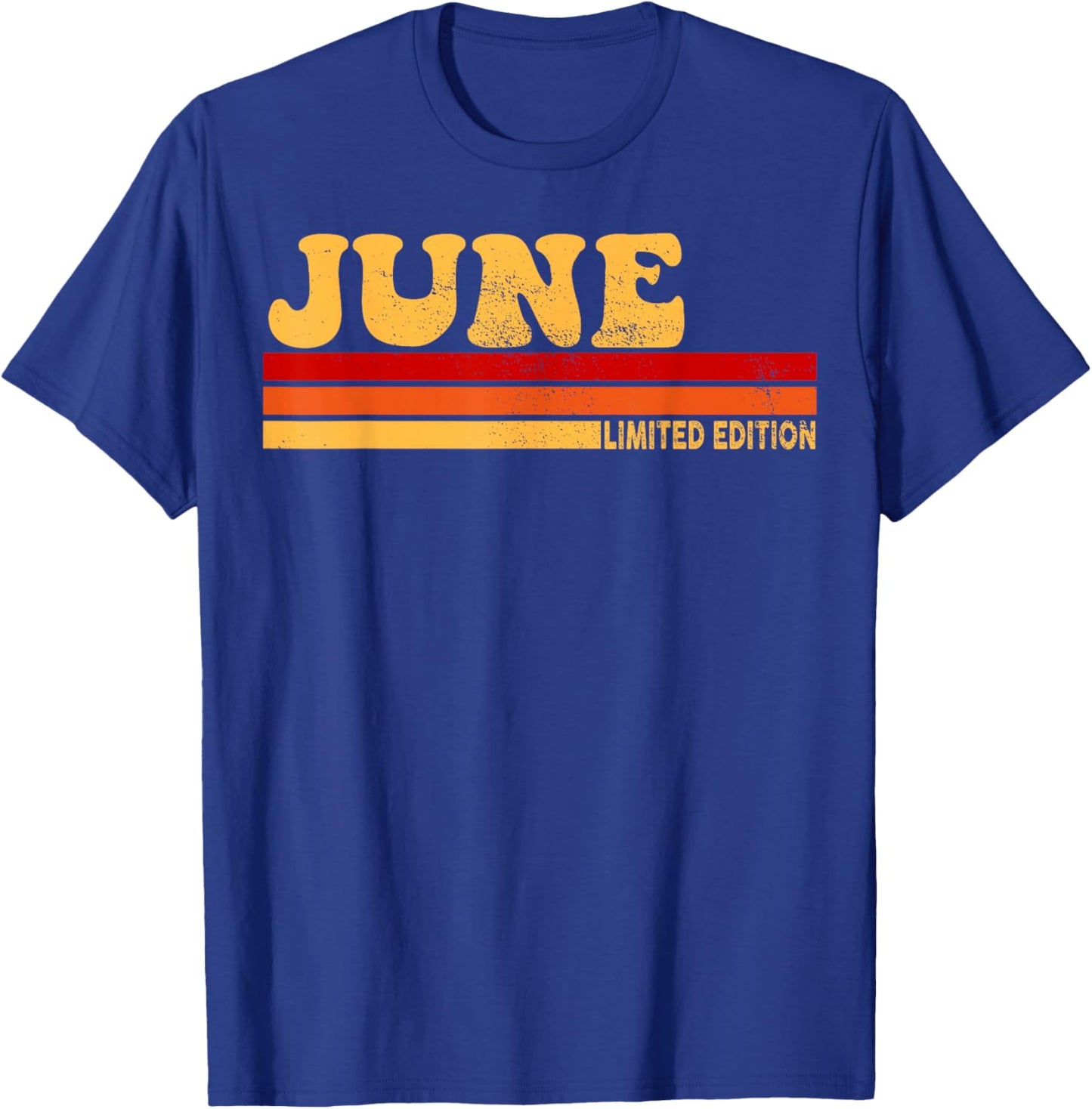 June Name Personalized Cute Idea Women Vintage June T-Shirt - T-Shirt | Royal