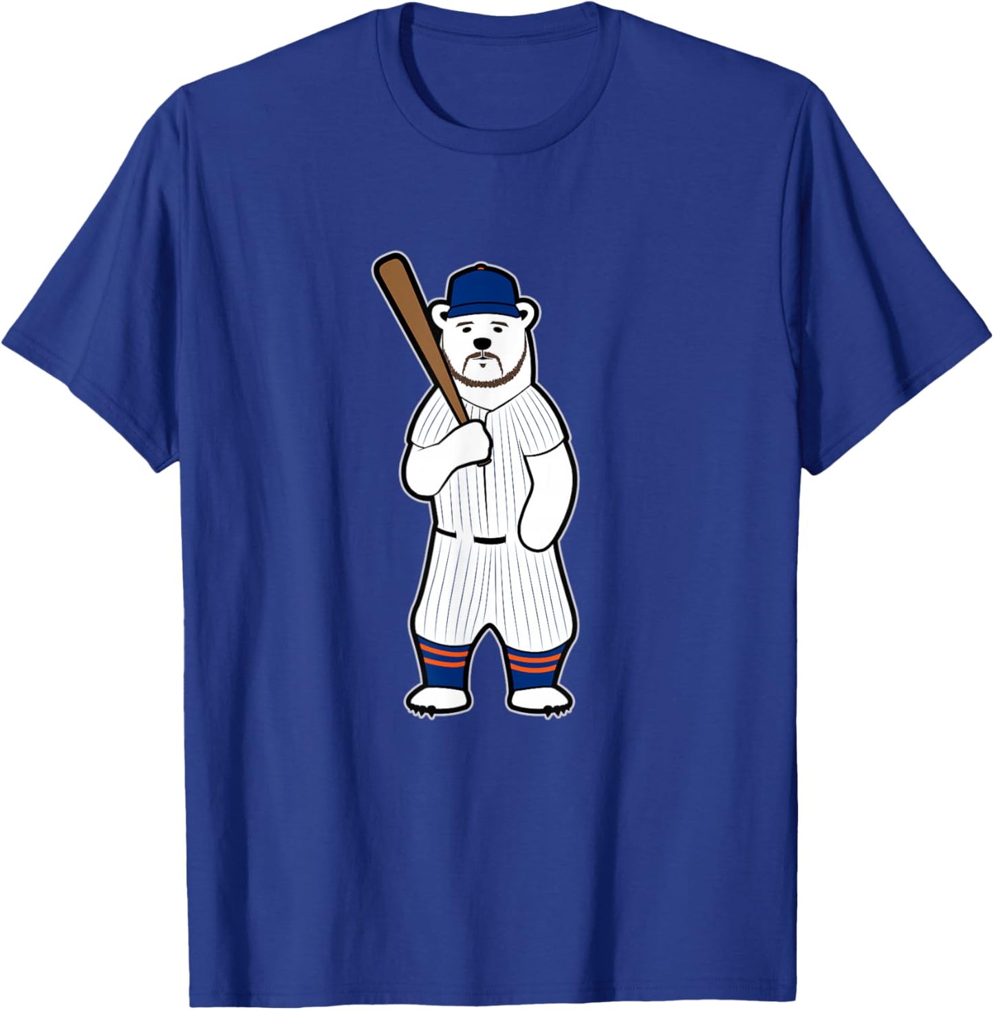 Baseball Polar Bear Pete T-Shirt - T-Shirt | Royal