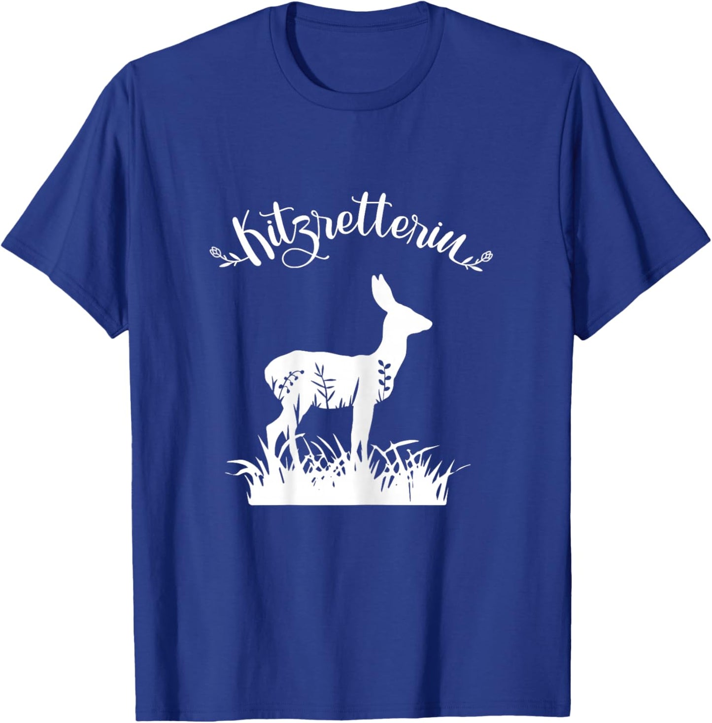 Reh Damen Rehkitz Retten Rettung Kitzretterin Jagd Jägerin T-Shirt - T-Shirt | Royal