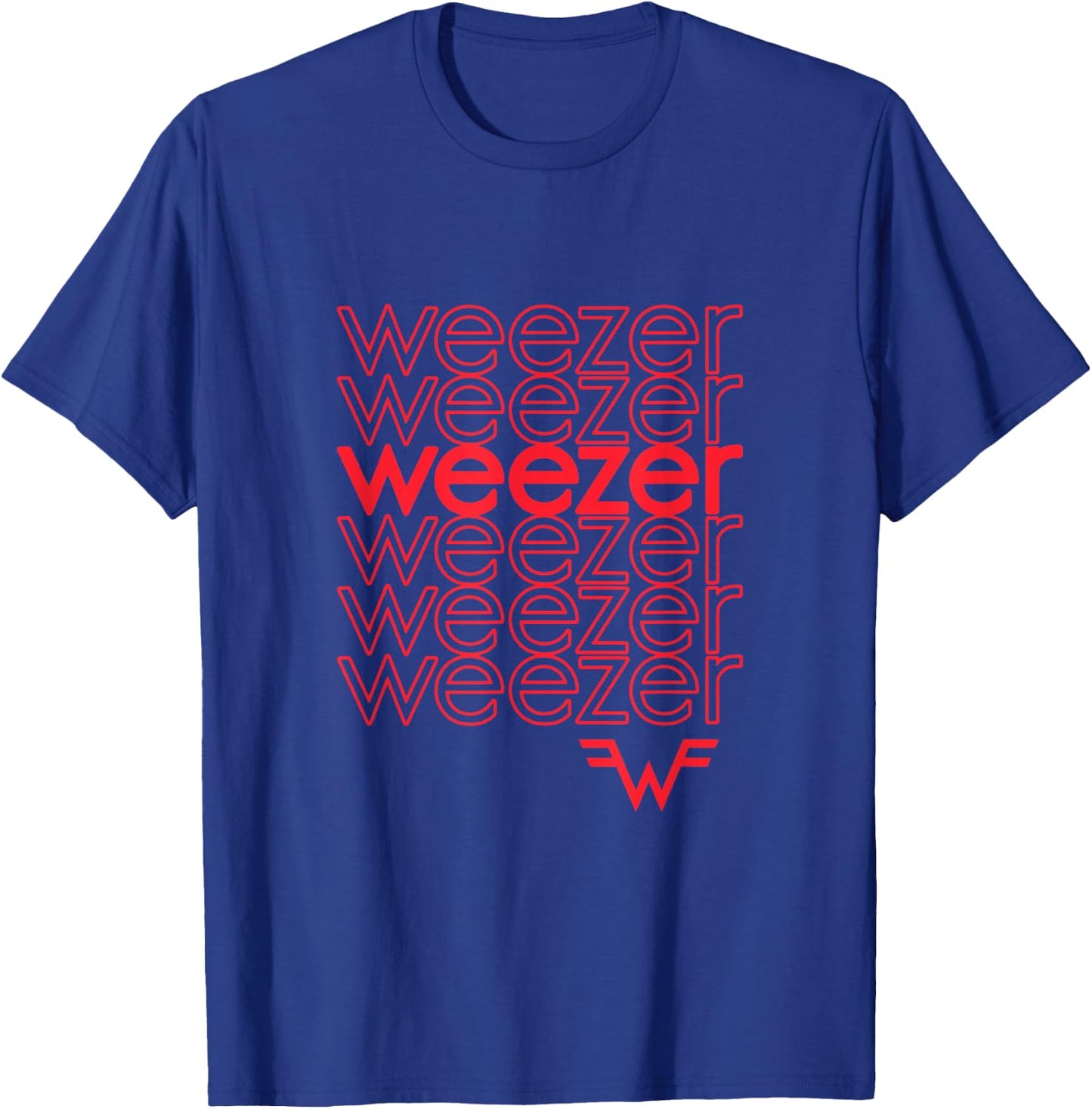 Weezer - Thank You Red T-Shirt - T-Shirt | Royal