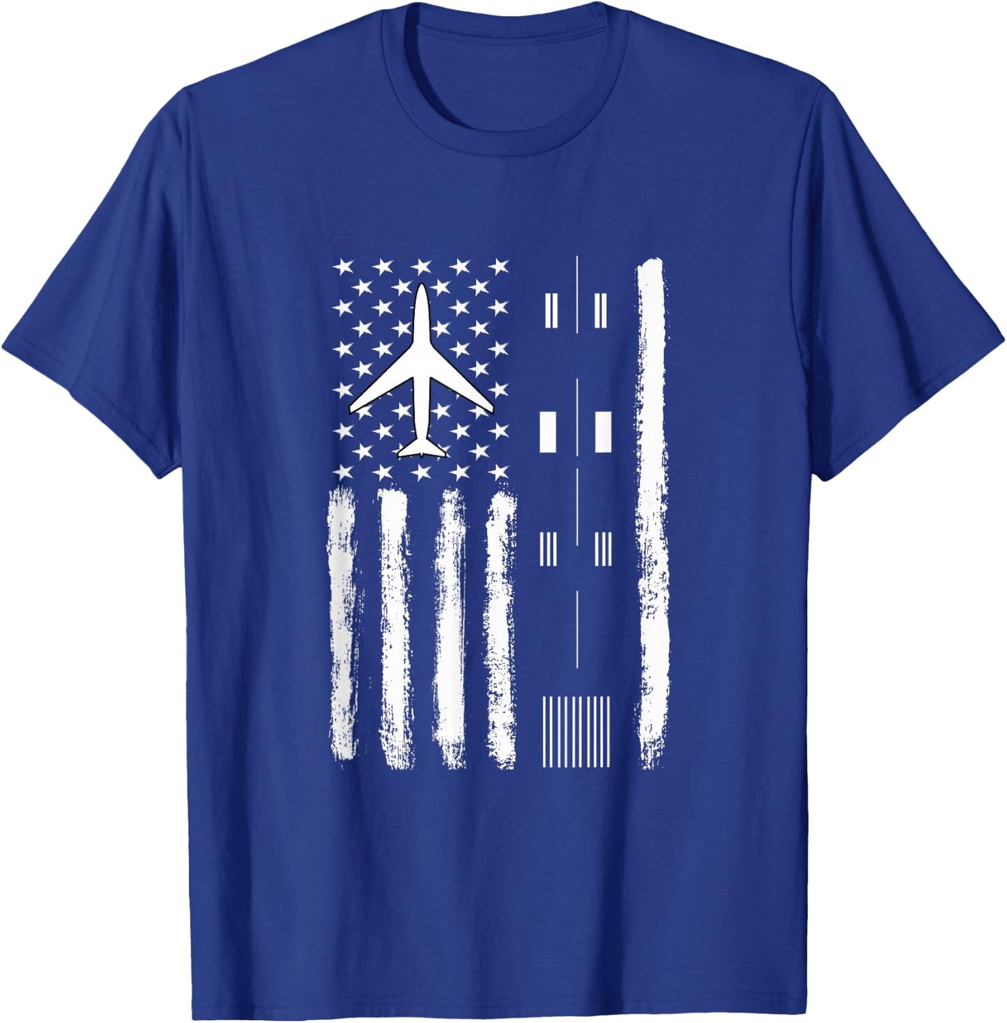 Air Traffic Controller USA Flag - ATC Outfit Controller Gift T-Shirt - T-Shirt | Royal