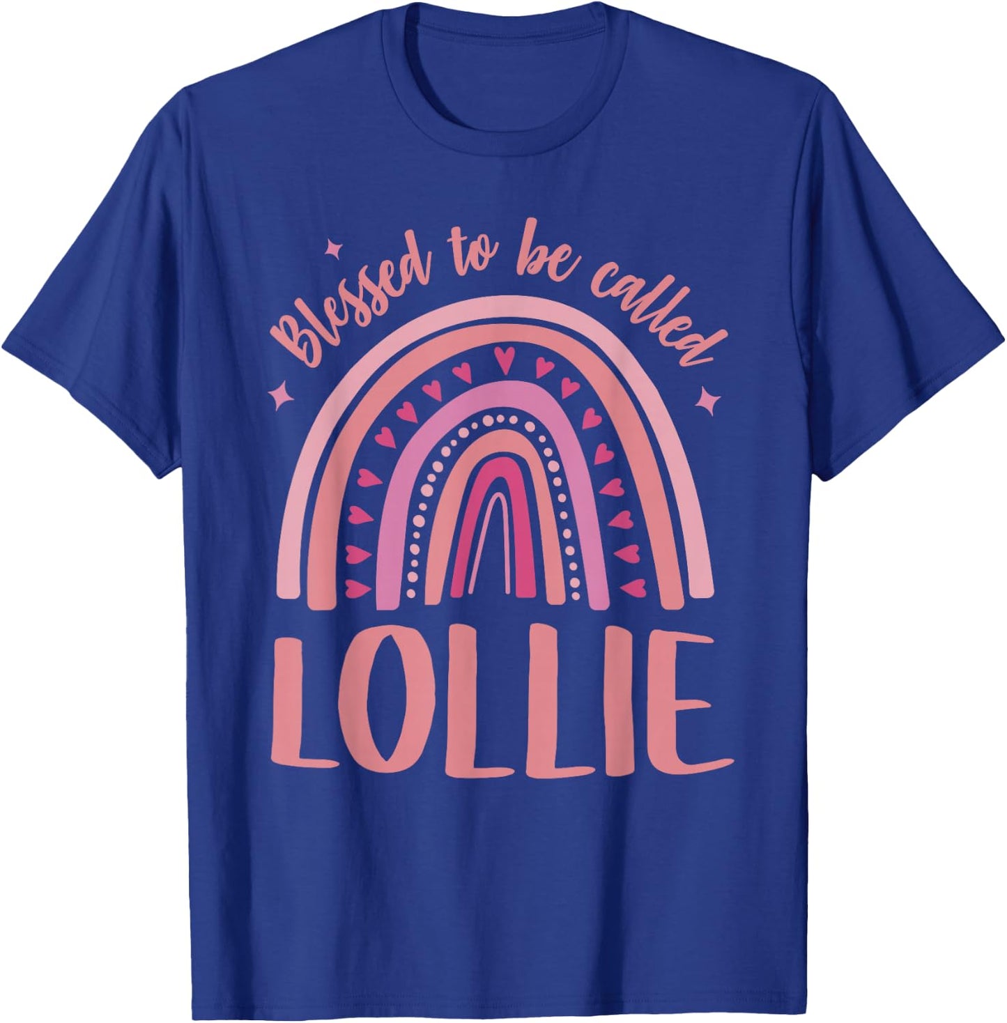 Lollie for Grandma Women Mothers Day Blessed Lollie T-Shirt - T-Shirt | Royal