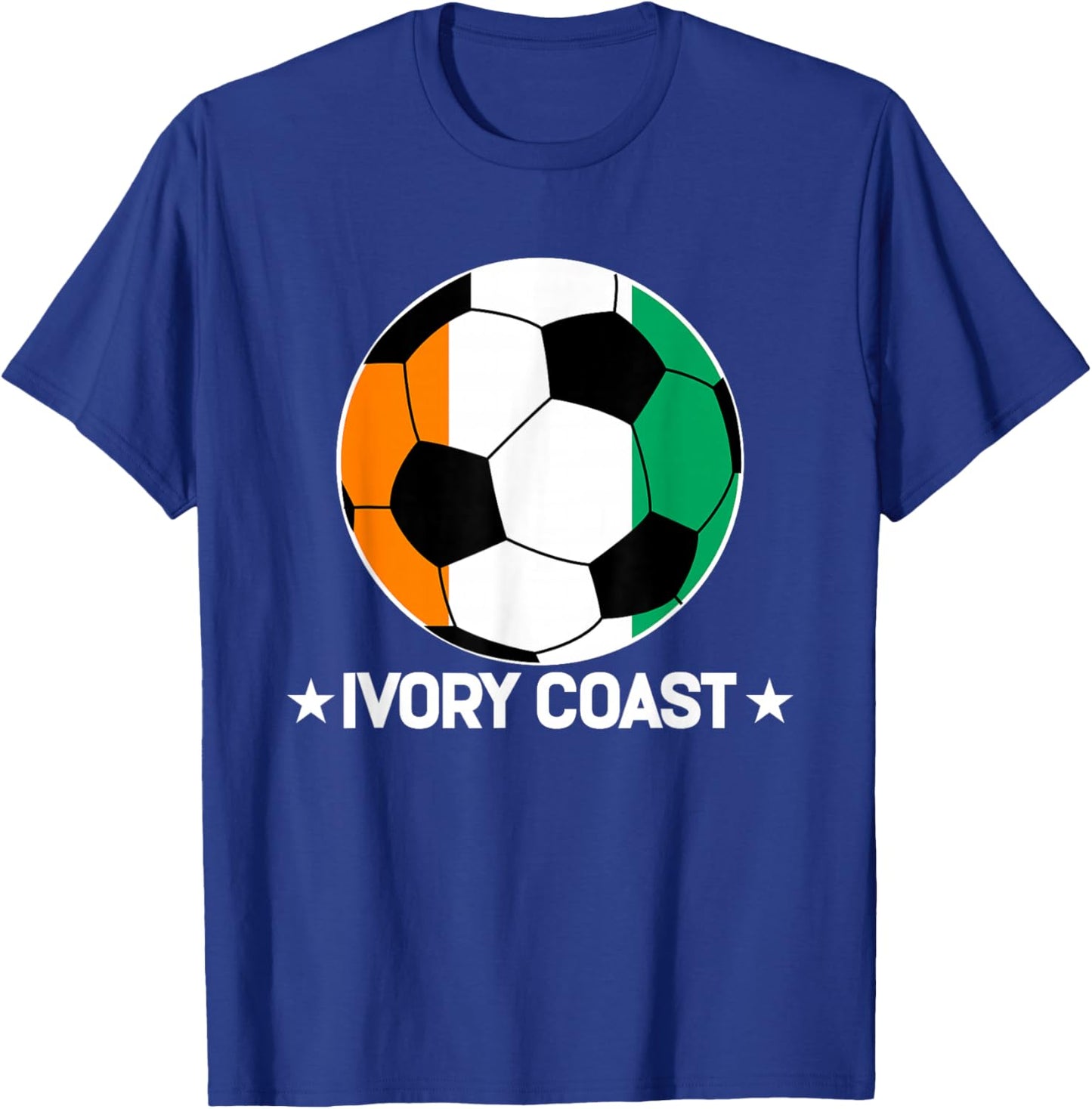 Ivory Coast Soccer Team Ivory Coast Flag Jersey Football T-Shirt - T-Shirt | Royal