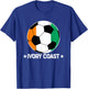 Ivory Coast Soccer Team Ivory Coast Flag Jersey Football T-Shirt - T-Shirt | Royal