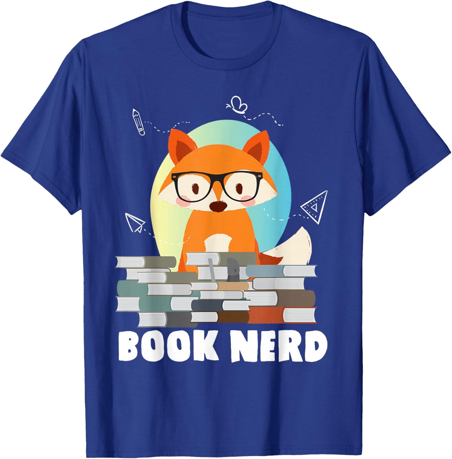 Bookworm Book Literature Novel Reading Rat T-Shirt - T-Shirt | Royal