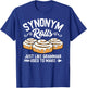 Synonym Rolls Grammar Teacher Life Vocabulary English School Women Kids T-Shirt - T-Shirt | Royal