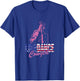 Damen Line Dance Cowgirl | US-amerikanische Flagge | Western Dancing T-Shirt - T-Shirt | Royal