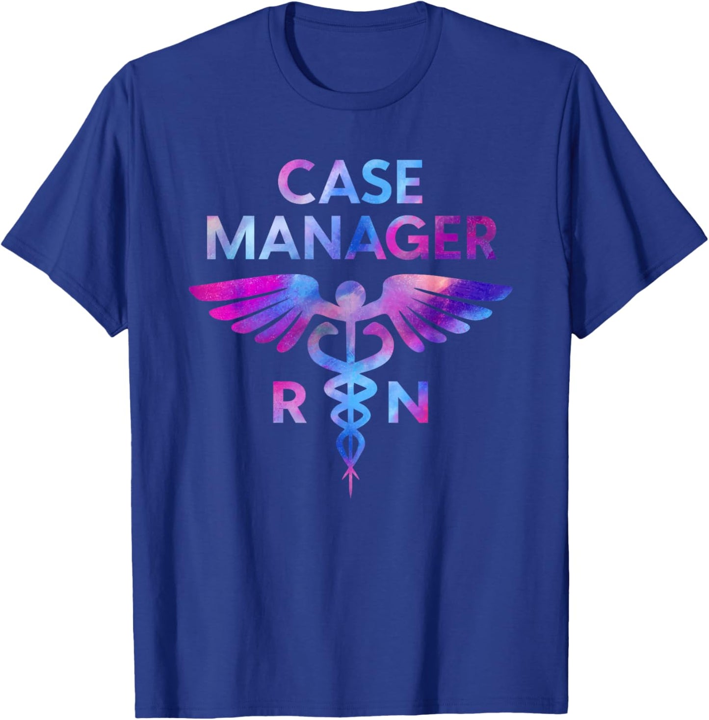 Tie Dye Nurse Case Manager Case Management Registered Nurse T-Shirt - T-Shirt | Royal