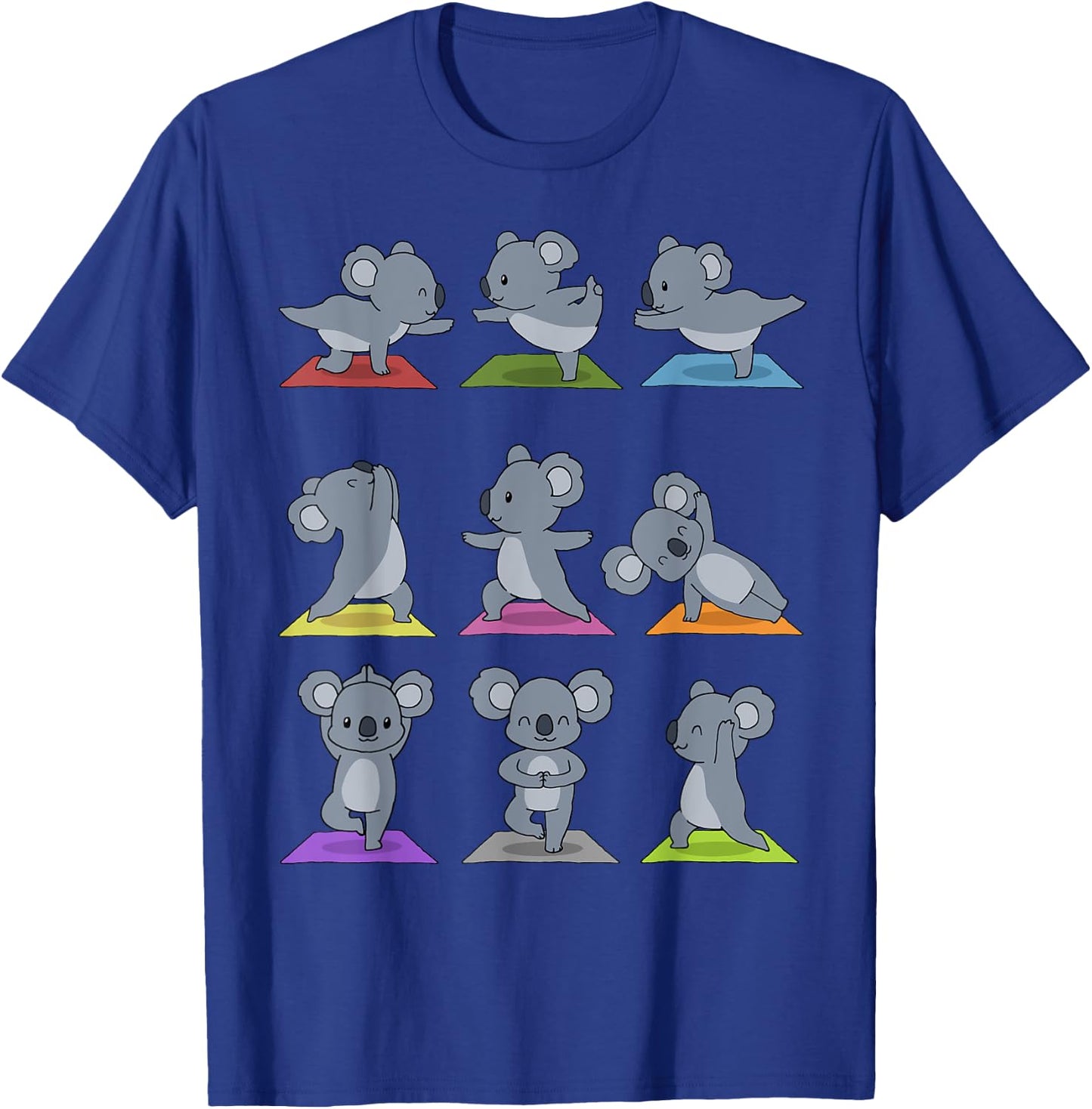 Koala Yoga Funny Koalas In Yoga Poses Sports T-Shirt - T-Shirt | Royal