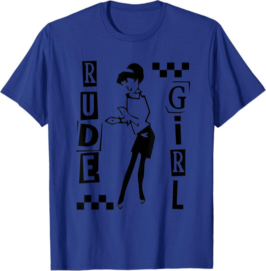 2 Tone Ska Rude Girl T-Shirt - T-Shirt | Royal